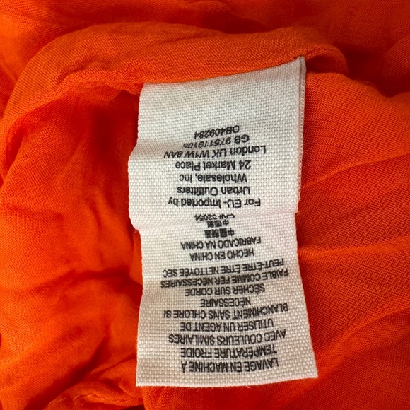 Free People First Kiss Orange Floral Long Sleeve Maxi Dress | XS - Picture 8 of 9